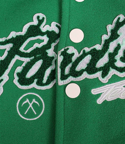 Jordan Craig Kids Paradise Varsity Jacket - Green