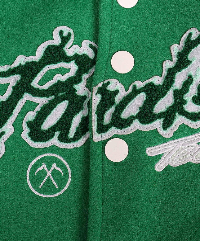 Chaqueta universitaria Jordan Craig Paradise para niños, verde