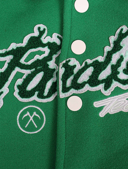 Jordan Craig Kids Paradise Varsity Jacket - Green