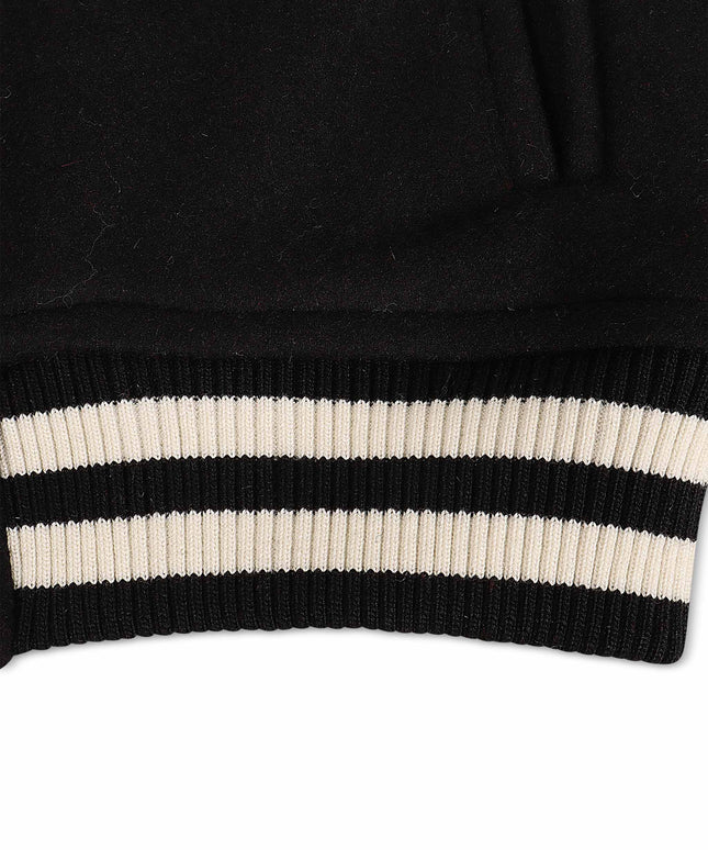 Chaqueta universitaria Jordan Craig Paradise para niños, color negro