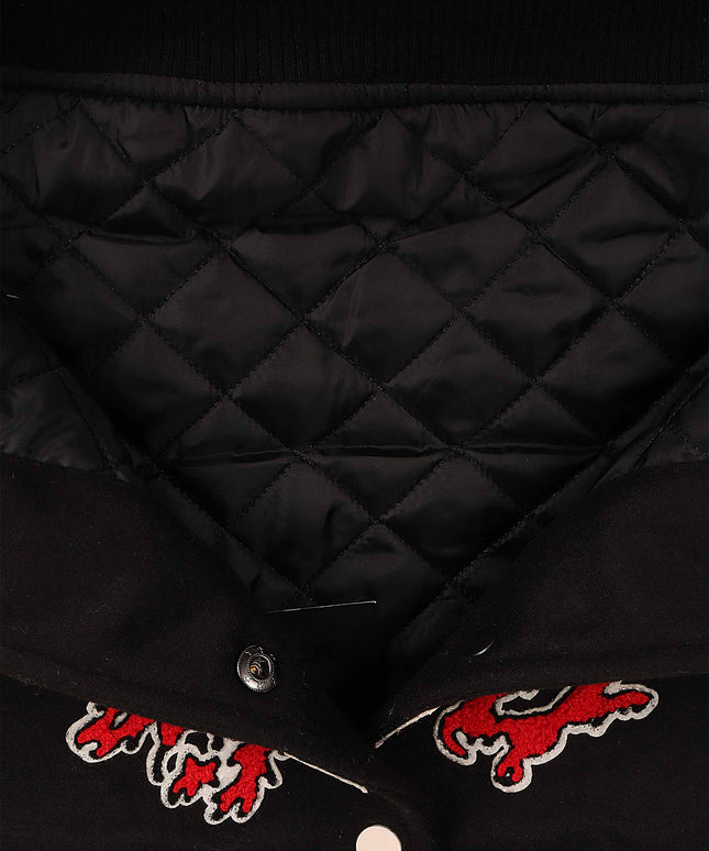 Chaqueta universitaria Jordan Craig Paradise para niños, color negro