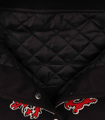 Jordan Craig Paradise Varsity Jacket - Black