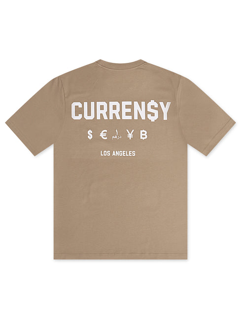 Curren$y Los Angeles Tee - Beige/White