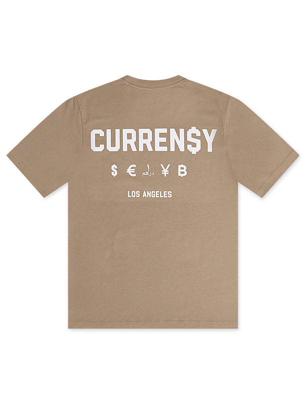 Curren$y Los Angeles Tee - Beige/White