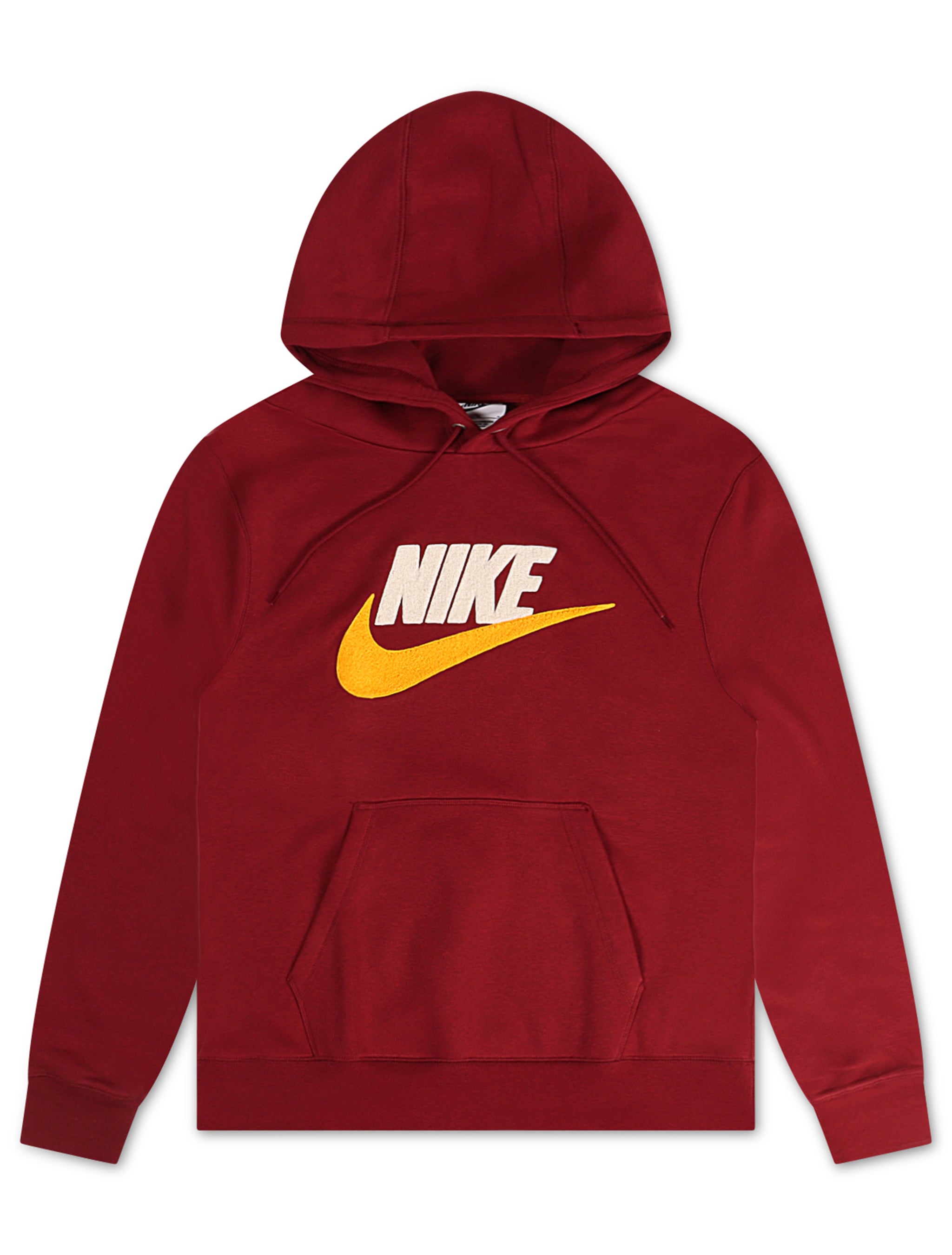 Nike Mens Club Fleece Hoodie Team Red Denim Exchange