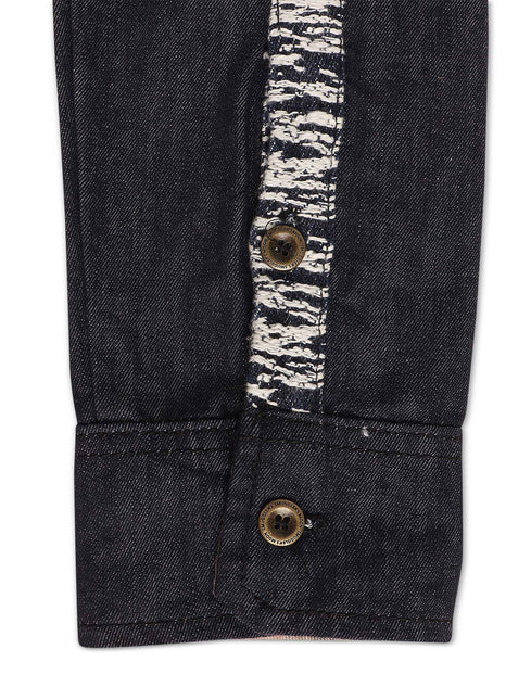 Smugglers Moon Button Up Woven Top - Indigo