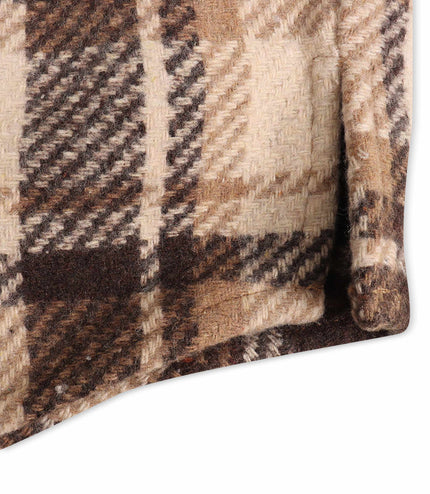 Roku Studio Tear Drip Heavy Flannel - Brown Khaki