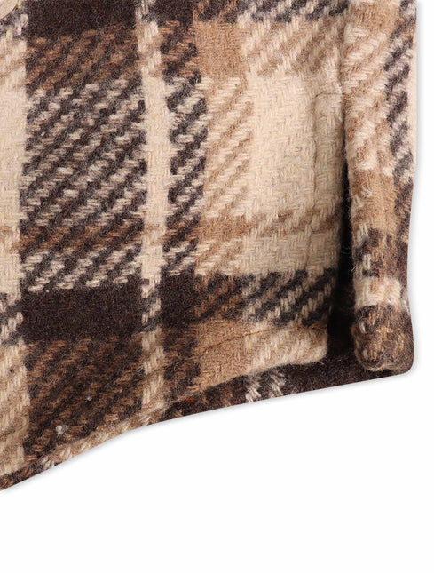 Roku Studio Tear Drip Heavy Flannel - Brown Khaki