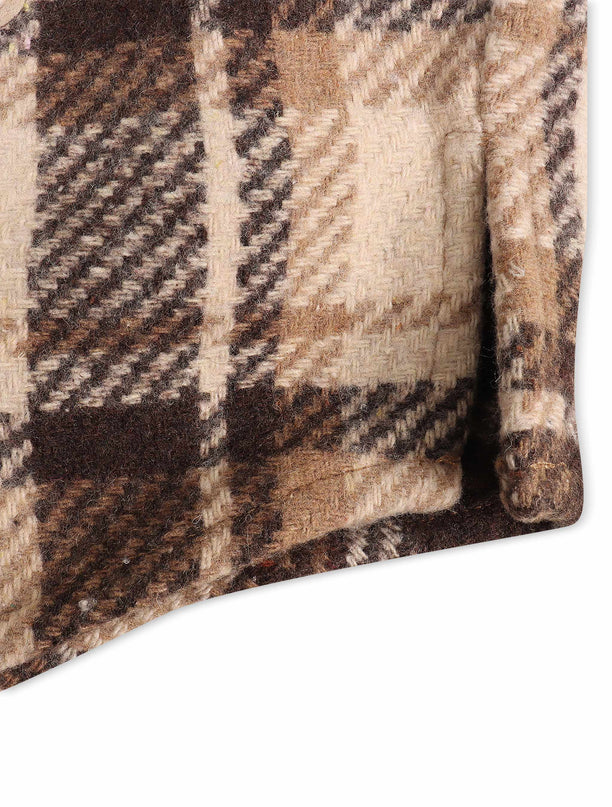 Roku Studio Tear Drip Heavy Flannel - Brown Khaki