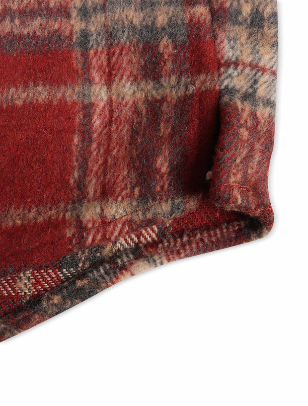 Roku Studio Tear Drip Heavy Flannel - Burgundy