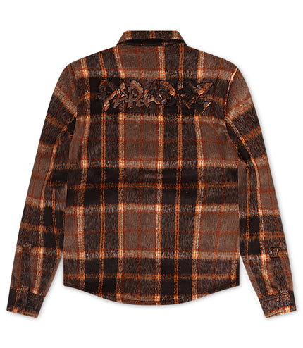 Jordan Craig Kids Graffiti Shirt Jacket - Brown