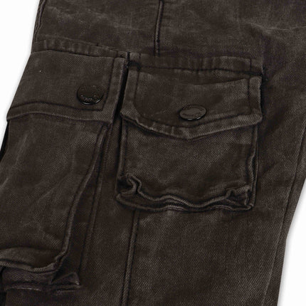 Vicious Denim Flare Stacked Fit Jeans - Black