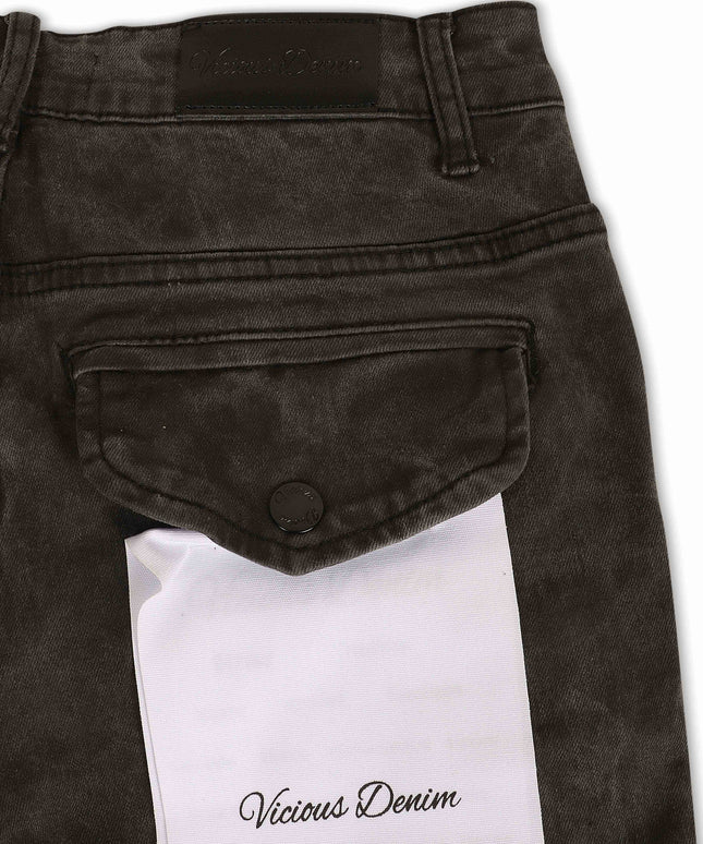 Vaqueros acampanados Vicious Denim - Negro
