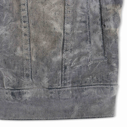 Vicious Denim Velvet Coated Denim Jacket - Grey