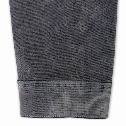 Vicious Denim Velvet Coated Denim Jacket - Grey