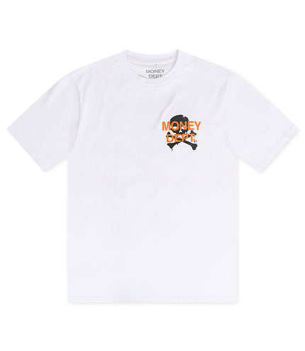 Money Dept. Skull Tee - White/Orange