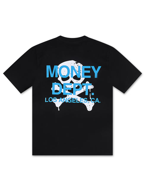 Money Dept. Skull Tee - Black/Blue