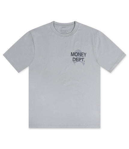 Money Dept. Skull Tee - Grey/Grey