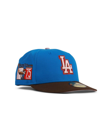 New Era 5950 Dodgers 75 Years Hat - Denim Exchange 