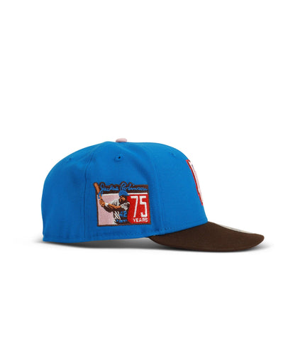 New Era 5950 Dodgers 75 Years Hat - Denim Exchange 