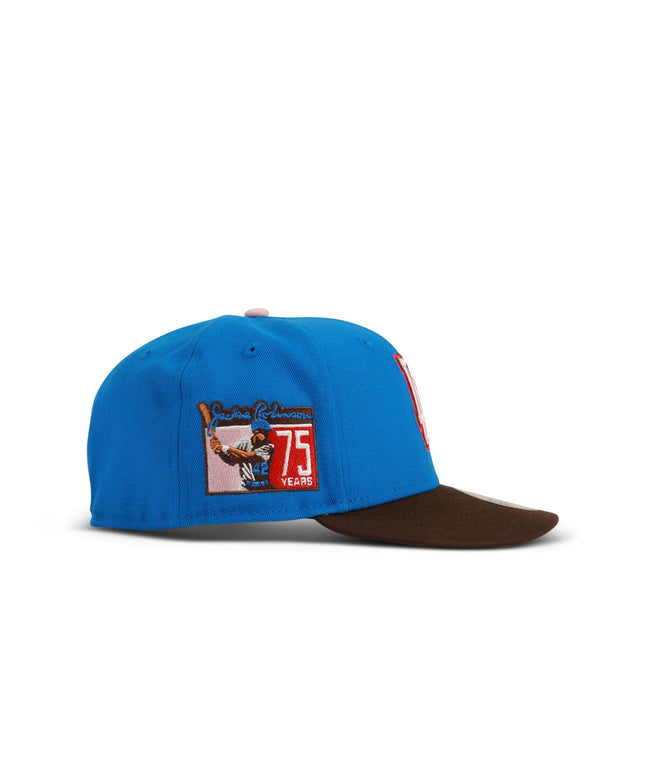New Era 5950 Dodgers 75 Years Hat - Denim Exchange 