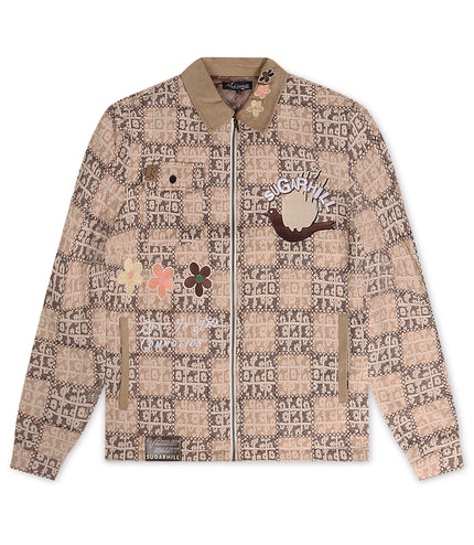 Sugarhill Blocka Patchwork Jacket - Brown