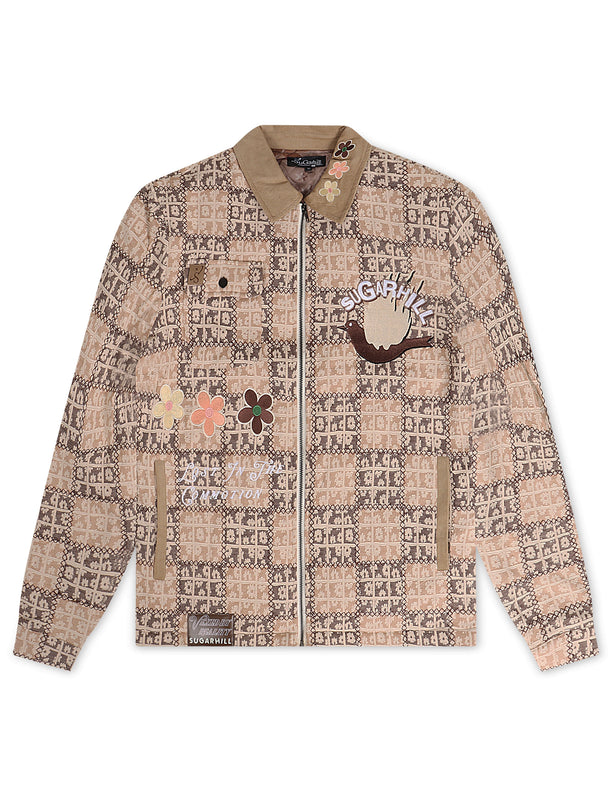 Sugarhill Blocka Patchwork Jacket - Brown