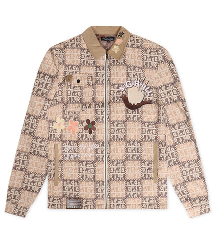 Sugarhill Blocka Patchwork Jacket - Brown