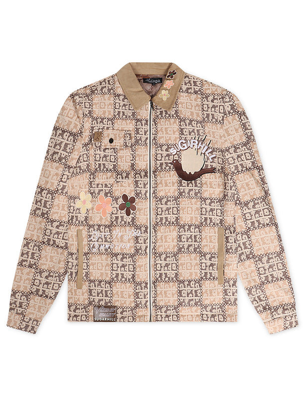 Sugarhill Blocka Patchwork Jacket - Brown