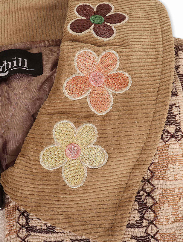 Sugarhill Blocka Patchwork Jacket - Brown