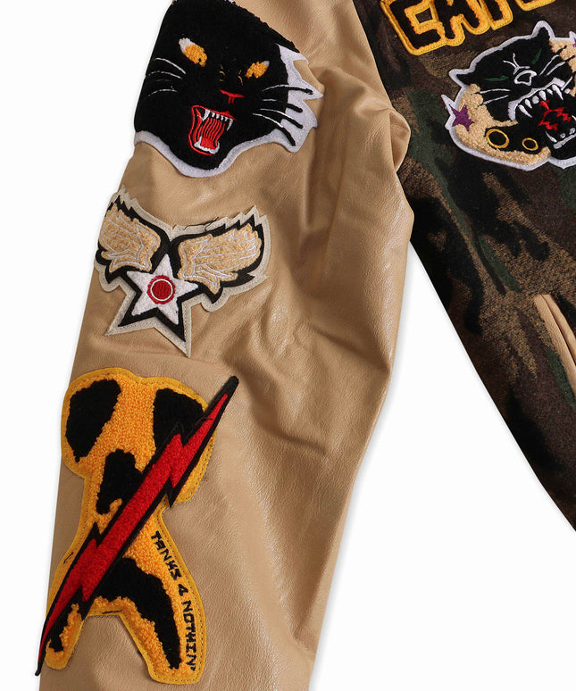 Chaqueta universitaria Jordan Craig Hellcat para niños - Camuflaje vintage