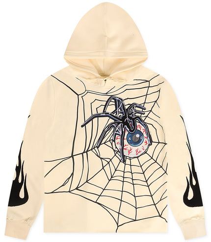 Bkys Spider Eye Hoodie - Off White