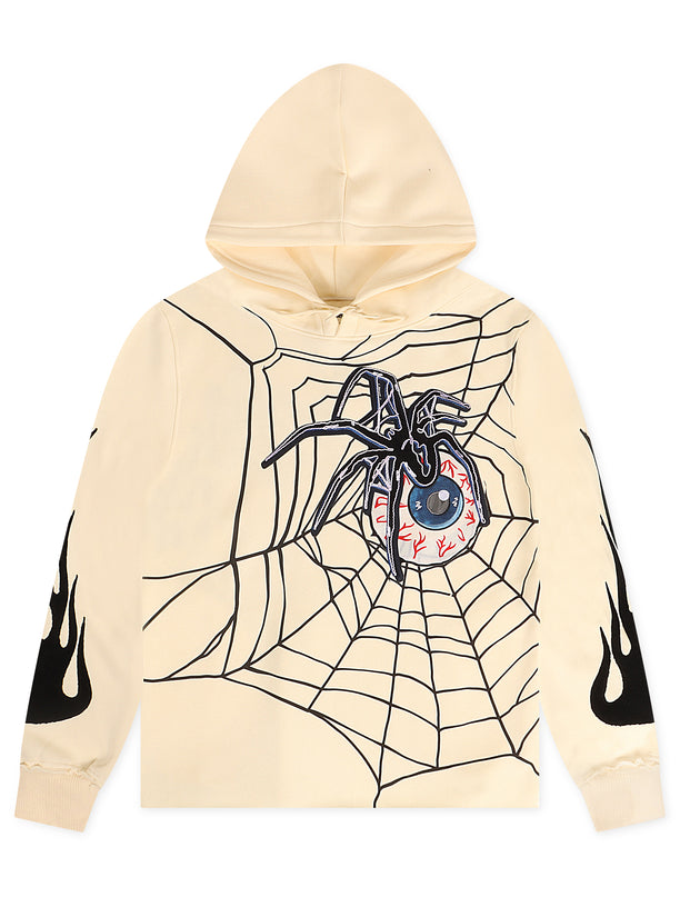 Bkys Spider Eye Hoodie - Off White