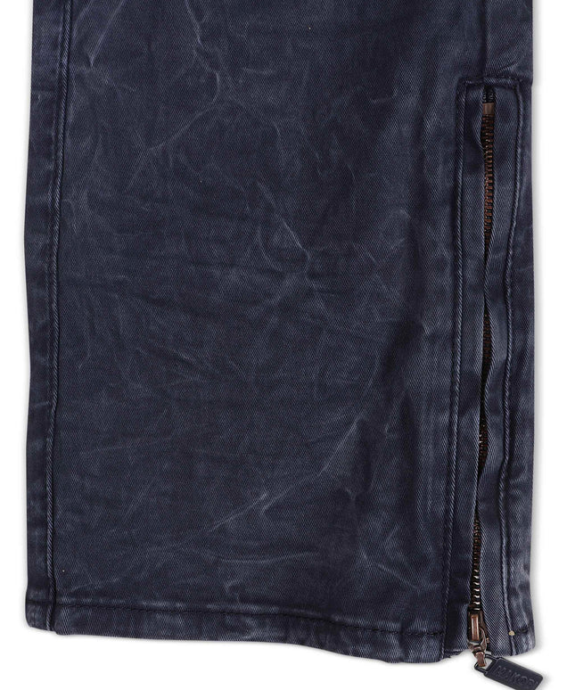 Makobi Bottom Berteli Cargo Slim Fit Pants - Navy