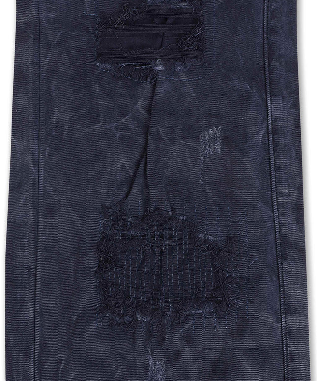 Makobi Bottom Berteli Cargo Slim Fit Pants - Navy