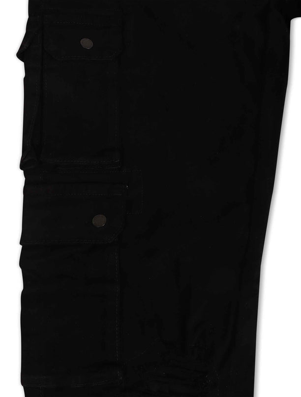 Makobi Bottom Berteli Cargo Slim Fit Pants - Black