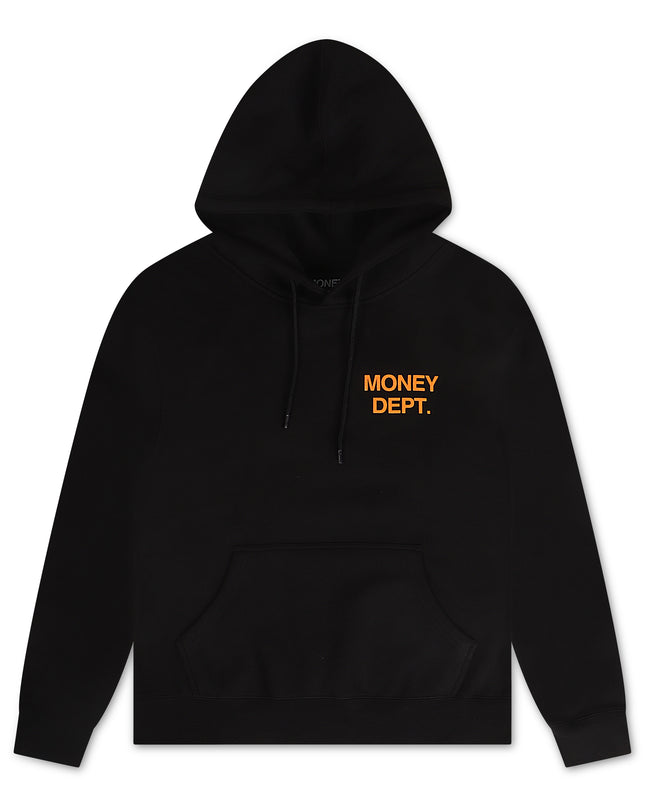 Money Dept. Los Angeles Hoodie - Black/Orange