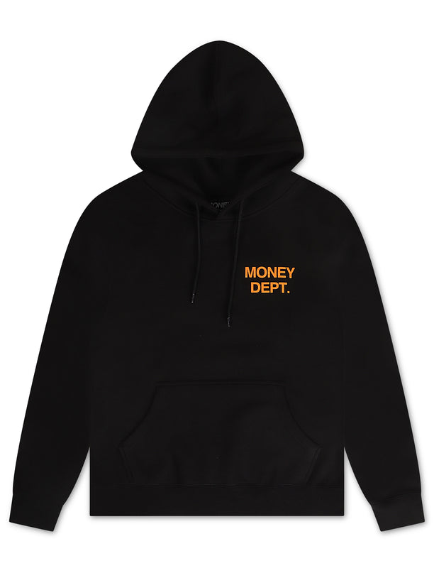 Money Dept. Los Angeles Hoodie - Black/Orange