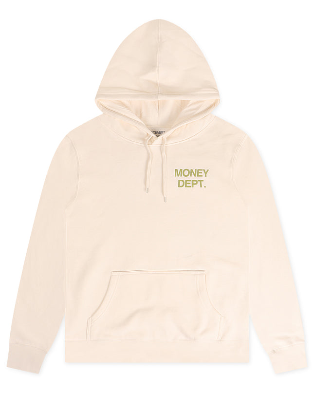 Money Dept. Los Angeles Hoodie - Cream/Green