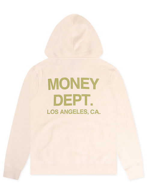 Money Dept. Los Angeles Hoodie - Cream/Green