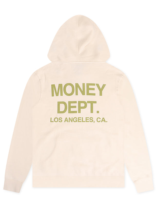 Money Dept. Los Angeles Hoodie - Cream/Green