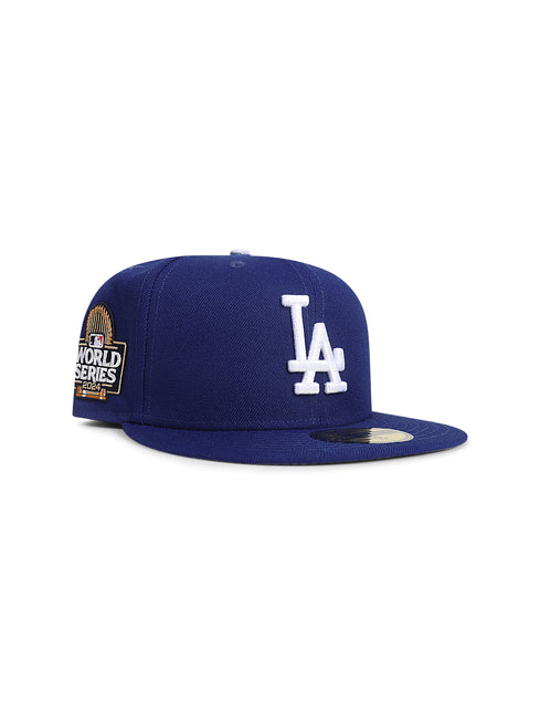 New Era LA Dodgers World Series 2024 Fitted Hat - Royal Blue