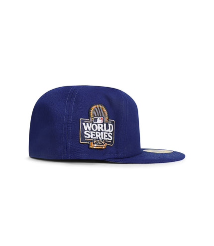 New Era LA Dodgers World Series 2024 Fitted Hat - Royal Blue