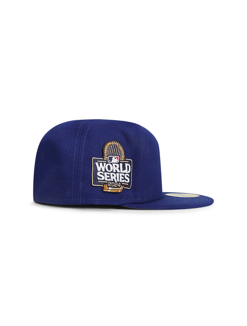 New Era LA Dodgers World Series 2024 Fitted Hat - Royal Blue