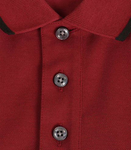 Hugo Boss Parlay Regular Fit Polo - Burgundy