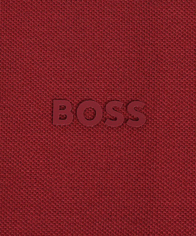 Hugo Boss Parlay Regular Fit Polo - Burgundy