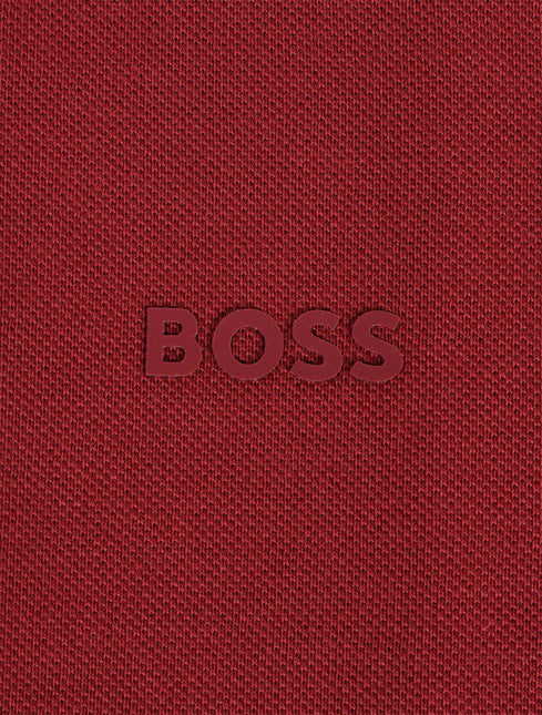 Hugo Boss Parlay Regular Fit Polo - Burgundy