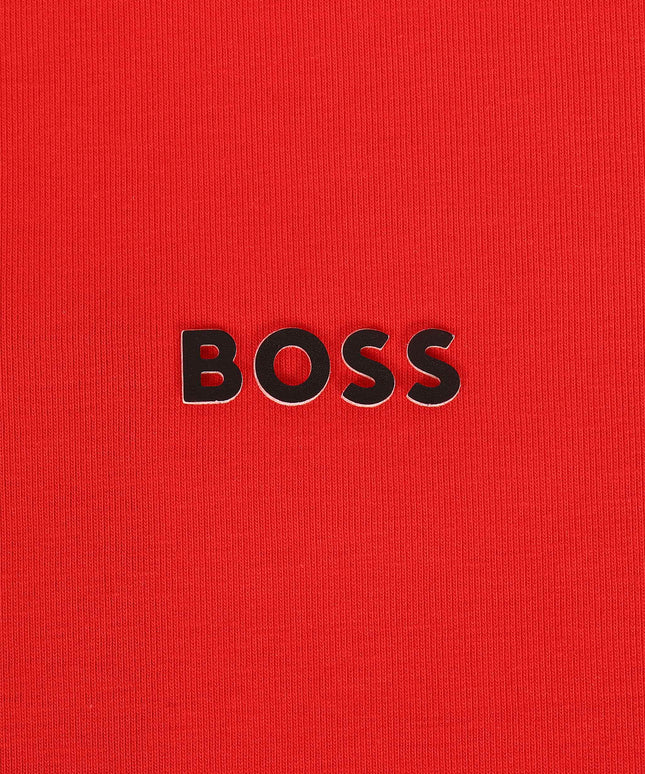 Boss Green Contrast Logo Tee - Red
