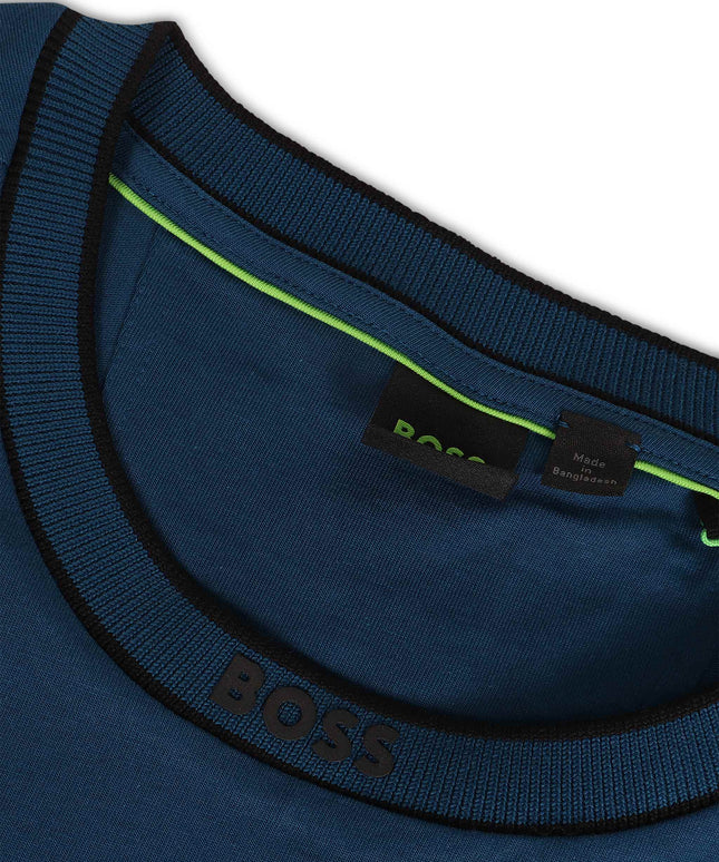 Boss Green Label Cotton Jersey Tee - Blue