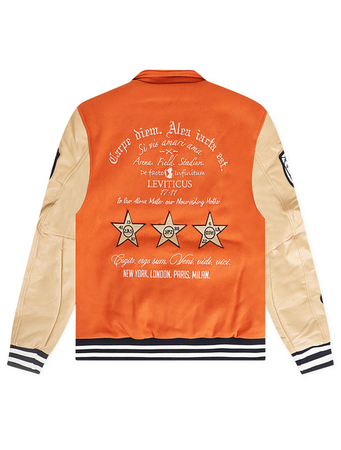 Jordan Craig Carpe Diem Varsity Jacket - Burnt Orange